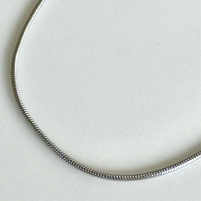 İnce Yılan Zincir Kolye 60cm