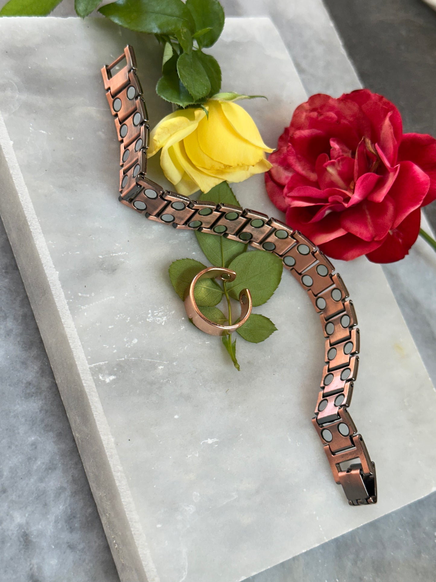 Doğal Bakır Mıknatıslı Bileklik - Sağlık ve Enerji Dengeleyici