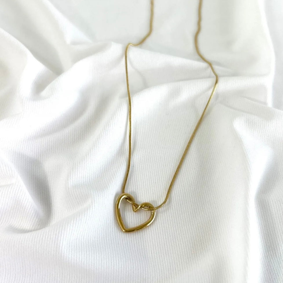 Aşk Düğüm Gold Kolye