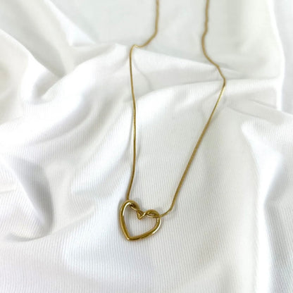 Aşk Düğüm Gold Kolye