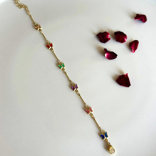 Kelebek Zirkon Taş Bileklik