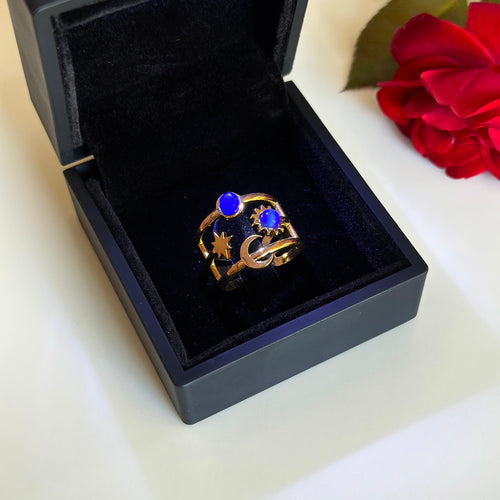 Ay & Yıldız Detaylı Yüzük