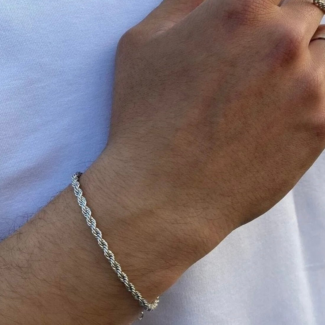 Halat Zincir Burgu Erkek Bileklik