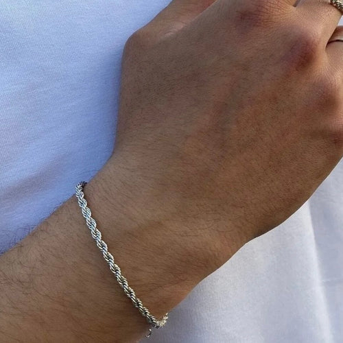 Halat Zincir Burgu Erkek Bileklik