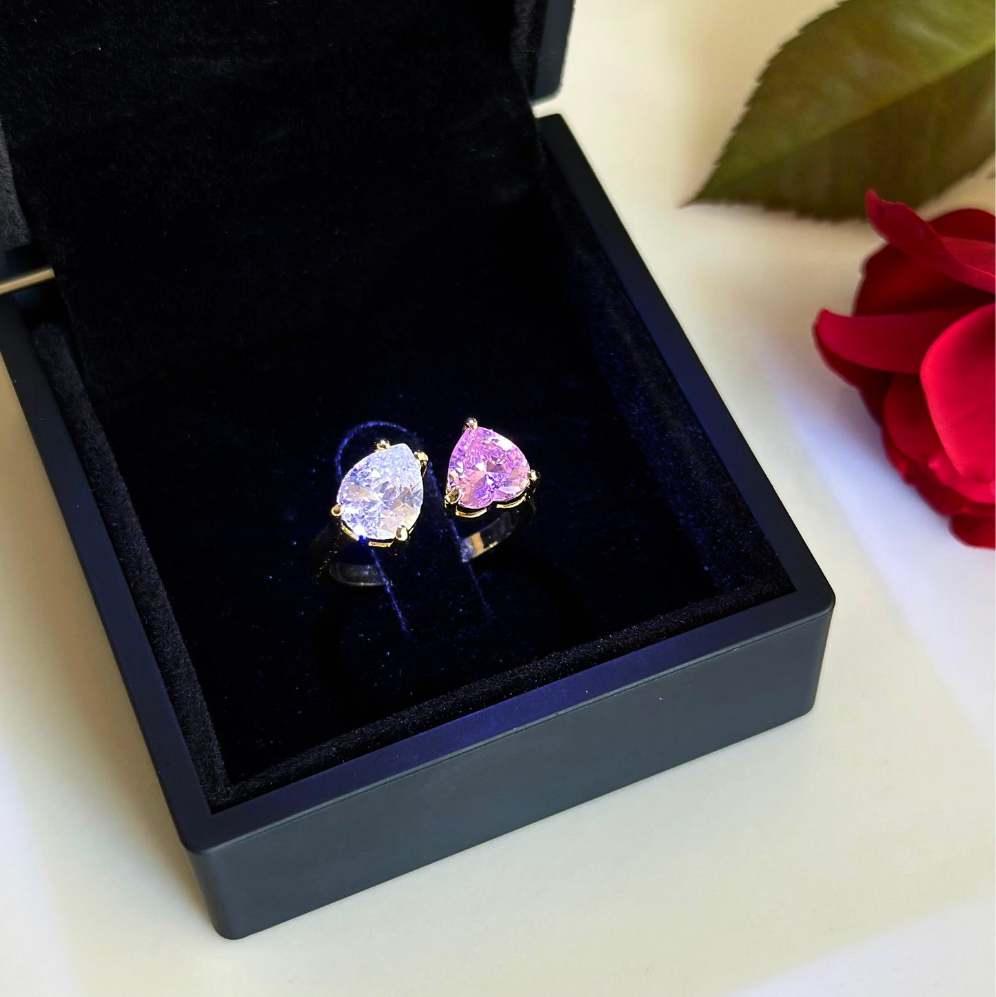 Çift Zirkon Taş Yüzük