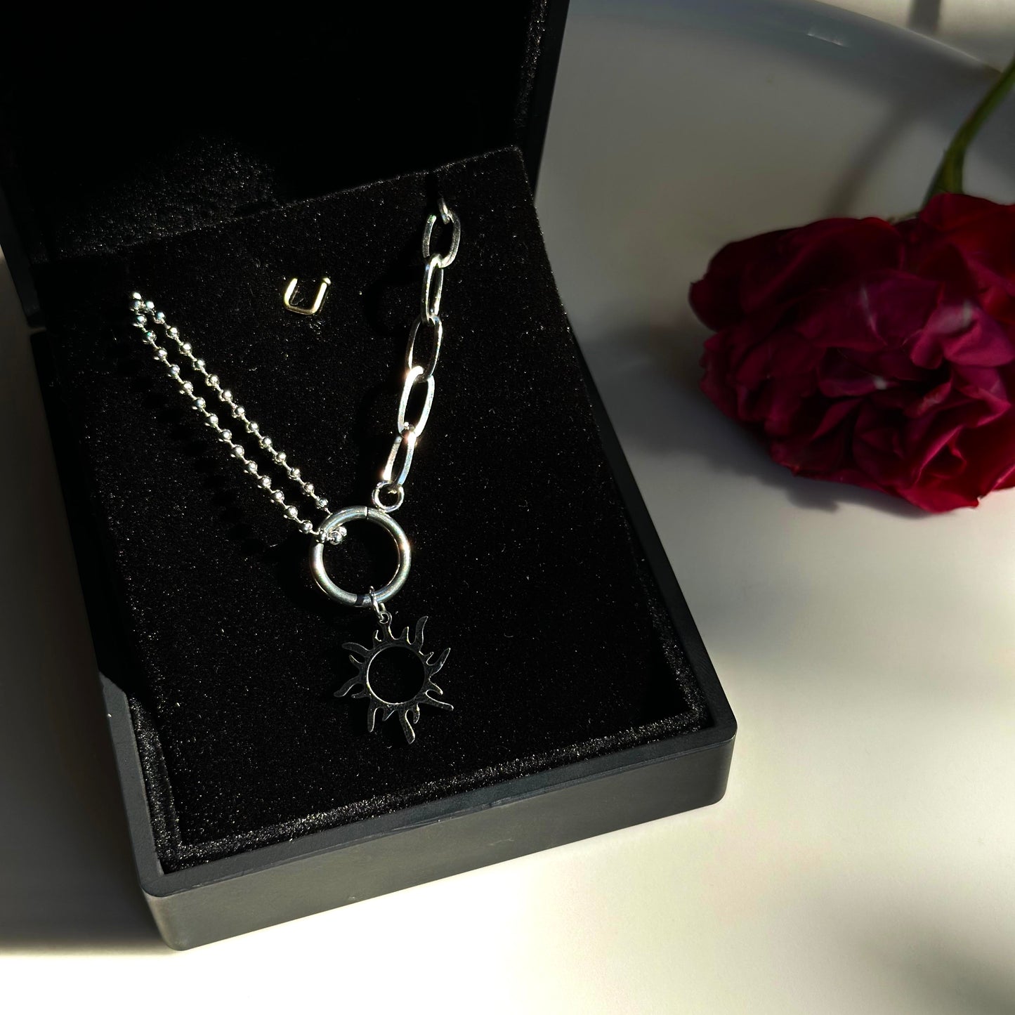 Çift Zincir Güneş Kolye