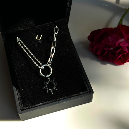 Çift Zincir Güneş Kolye