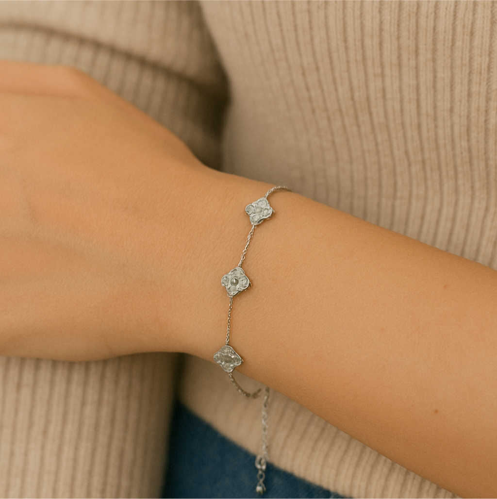 V.Cleef Silver Bileklik