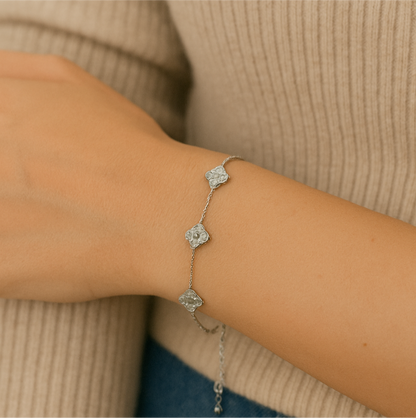 V.Cleef Silver Bileklik