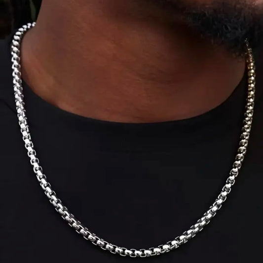 Parlak Küp Zincir Kolye 50cm