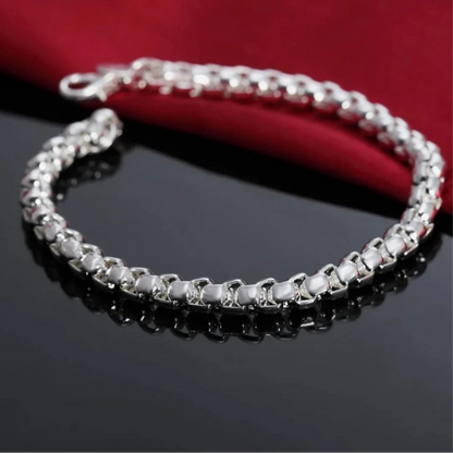 Parlak Küp Zincir Bileklik