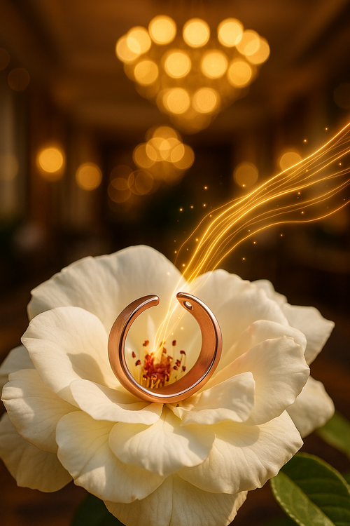 Doğal Bakır Manyetik Yüzük - Manyetik Enerji Desteği