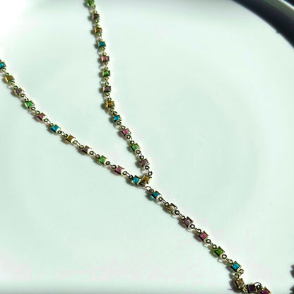 Kare Model Zirkon Y Kolye