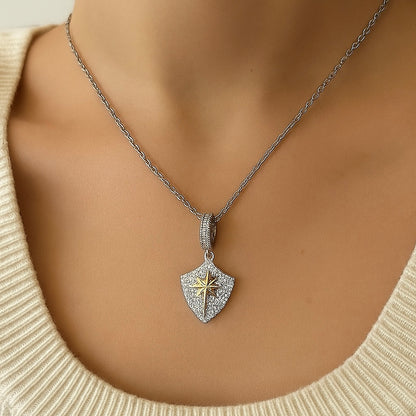 Kutup Yıldızı Zirkon Taşlı Kolye