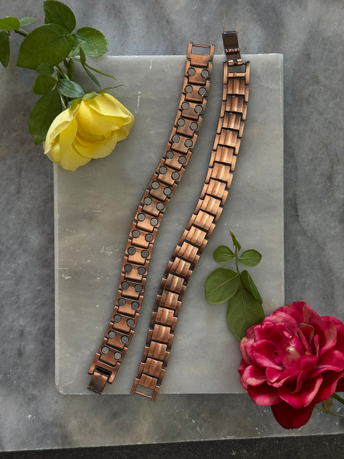 Doğal Bakır Mıknatıslı Bileklik - Sağlık ve Enerji Dengeleyici